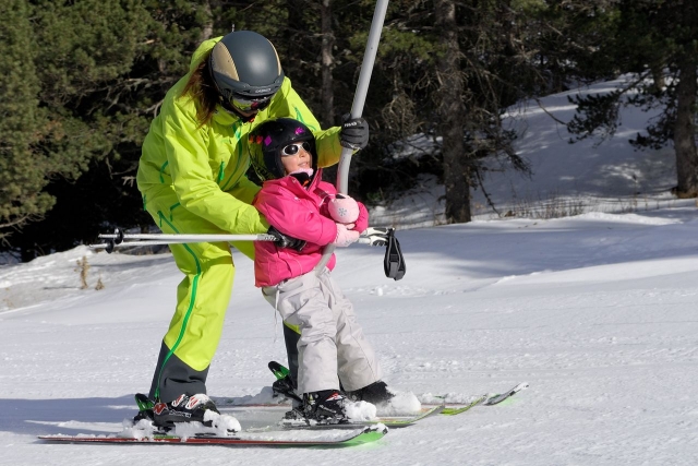  First steps at the ski resort 